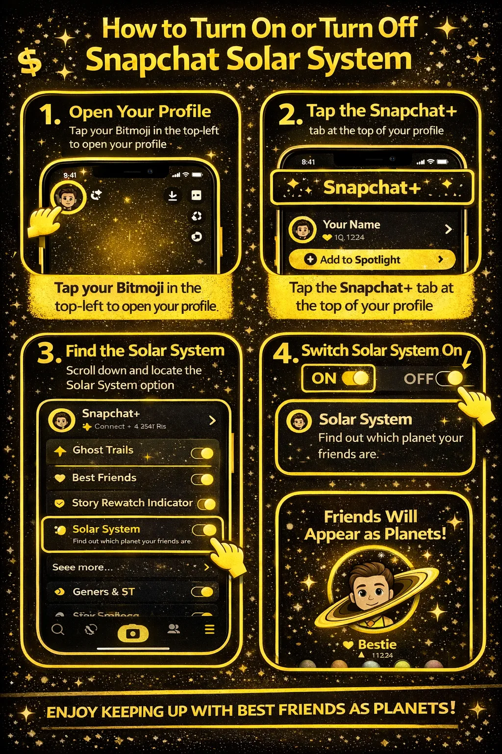 Snapchat Solar System Friends List: Planet Order & Meanings 16 Snapchat Solar System